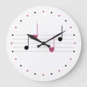 Melodie der Liebe (Linear) Große Wanduhr (Vorderseite)