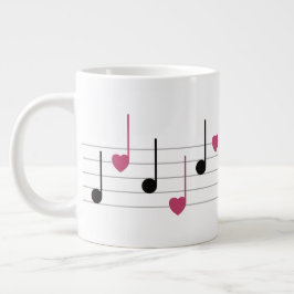 Melodie der Liebe (Linear) Jumbo-Tasse
