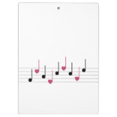 Melodie der Liebe (Linear) Klemmbrett (Rückseite)