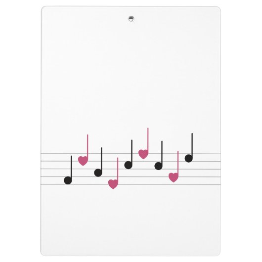 Melodie der Liebe (Linear) Klemmbrett (Rückseite)