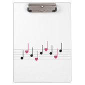 Melodie der Liebe (Linear) Klemmbrett (Vorderseite)