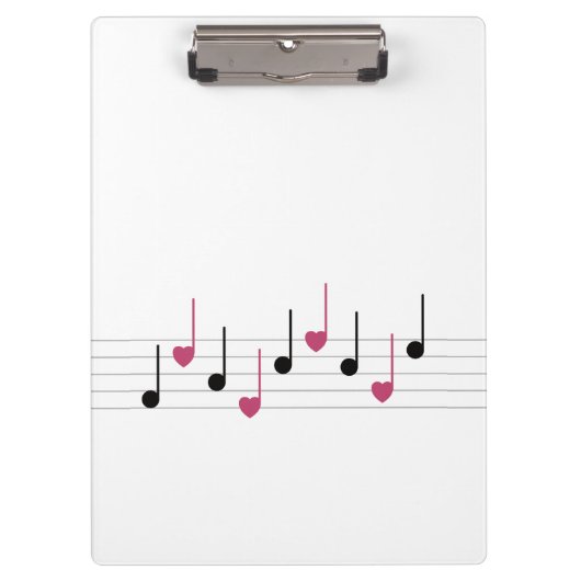 Melodie der Liebe (Linear) Klemmbrett (Vorderseite)