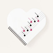 Melodie der Liebe (Linear) Notizblock (Vorderseite)