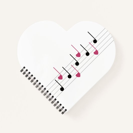 Melodie der Liebe (Linear) Notizblock (Vorderseite)