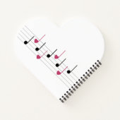 Melodie der Liebe (Linear) Notizblock (Rückseite)