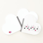 Melodie der Liebe (Linear) Notizblock (Innenseite)