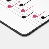 Melodie der Liebe (Linear) Schreibtischunterlage (Ecke)