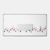 Melodie der Liebe (Linear) Schreibtischunterlage (Tastatur & Maus)