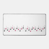 Melodie der Liebe (Linear) Schreibtischunterlage (Vorderseite)