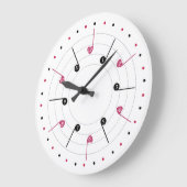 Melodie der Liebe (Radial) Große Wanduhr (Winkel)