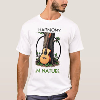 Melodie der Natur: Akustische Gitarrenbaumdesigns T-Shirt