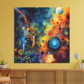 Melodie der Spheres Leinwanddruck (Insitu (Wohnzimmer))