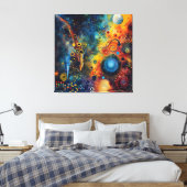 Melodie der Spheres Leinwanddruck (Insitu (Schlafzimmer))