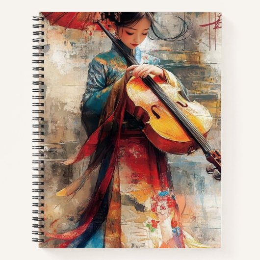 Melodie der Tradition: Die Harmonie von Kunst und Notizblock (Vorderseite)