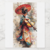 Melodie der Tradition: Die Harmonie von Kunst und  Weinetikett (Einzelnes Label)