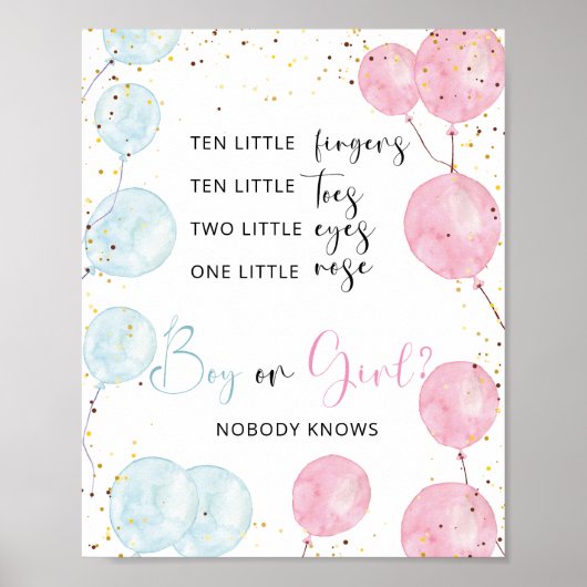 Melodie für Junge oder Mädchen Poster (Vorne)