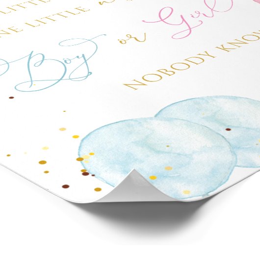 Melodie für Junge oder Mädchen Poster (Ecke)