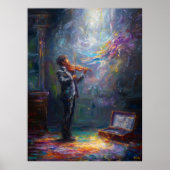 Melodie im Licht - Ausdrucksvolle Violine heute Poster (Vorne)