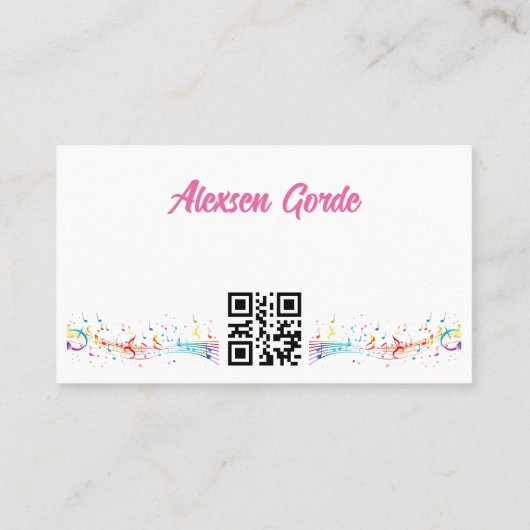 Melodie in einer Karte (Rückseite)