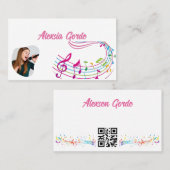 Melodie in einer Karte (Vorne/Hinten)