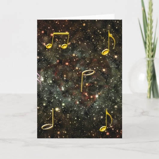 Melodie Melody Starry Night Blank Notecard Karte (Vorderseite)
