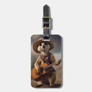 Melodien der Savanna A Meerkat Guitar Serenade, Gepäckanhänger
