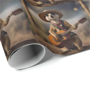 Melodien der Savanna A Meerkat Guitar Serenade, Geschenkpapier