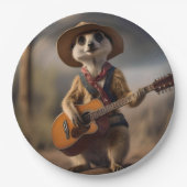 Melodien der Savanna A Meerkat Guitar Serenade, Pappteller (Vorderseite)