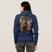 Melodien der Savanna: Meerkat Guitar Serenade, Hoodie (Schwarz voll)