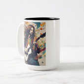 Melodien in Bewegung Zweifarbige Tasse (Vorderseite Links)