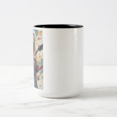 Melodien in Bewegung Zweifarbige Tasse (Mittel)