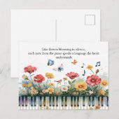 Melodien in Bloom Postkarte (Vorne/Hinten)