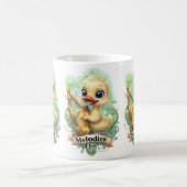 Melodien of the Éire" Kawaii Duck spielen Harp Kaffeetasse (Mittel)