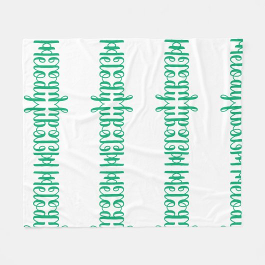 Melodien-personalisierte Fleece-Decke Fleecedecke (Vorderseite (Horizontal))