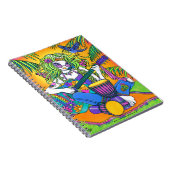 Melodien-Regenbogen-Gitarrehippie-Fee-Notizbuch Notizblock (Rechte Seite)