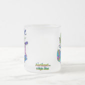 "Melodien-" Regenbogen-Gitarrehippie-feenhafte Mattglastasse (Mittel)