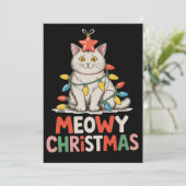 Melodien Weihnachten Funny Niedlich Cat Xmas Light (Stehend Vorderseite)