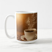 "Melodies in Steam: Musical Coffee Cup Art Mug" Kaffeetasse (Links)