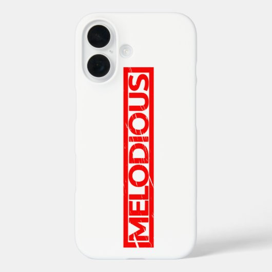 Melodiöse Briefmarke Case-Mate iPhone Hülle (Rückseite)