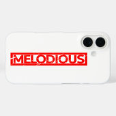 Melodiöse Briefmarke Case-Mate iPhone Hülle (Rückseite (Horizontal))