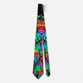 Melodische Regenbogen-Fraktal-Spirale Krawatte (Vorderseite)