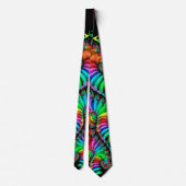 Melodische Regenbogen-Fraktal-Spirale Krawatte (Rückseite)