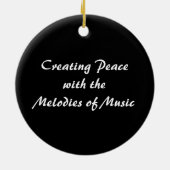 Melodische Verzauberungs-Verzierung Keramikornament (Hinten)