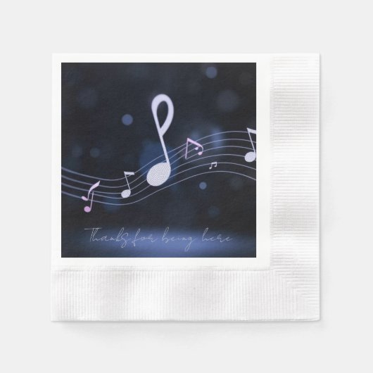 Melodische Wellen Serviette (Vorderseite)
