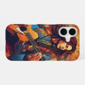 Melodischer Wirbelwind iPhone 16 Hülle (Rückseite (Horizontal))