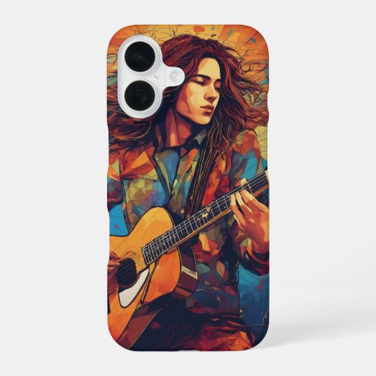 Melodischer Wirbelwind iPhone 16 Hülle (Rückseite)