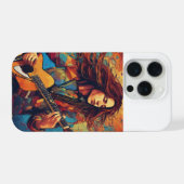 Melodischer Wirbelwind iPhone Hülle (Rückseite (Horizontal))