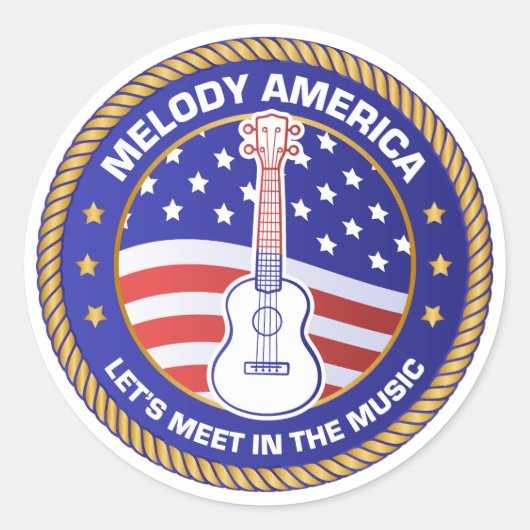 Melody America Aufkleber (Vorderseite)