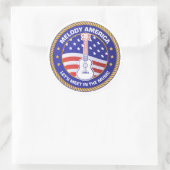 Melody America Aufkleber groß (Tasche)