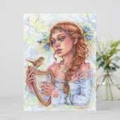 Melody Bell Blume Nightingale Bird Festival - Mart (Stehend Vorderseite)